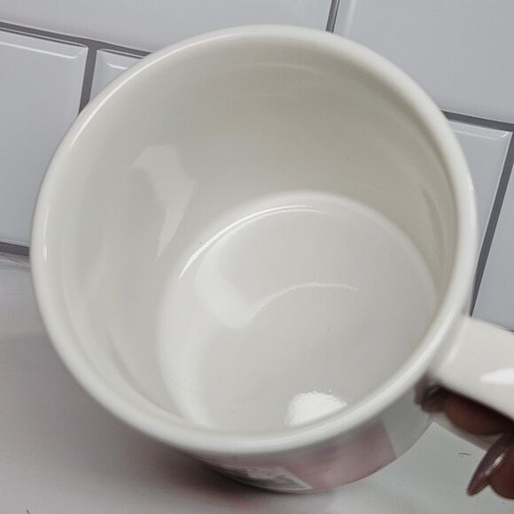 Vtg Black White Coffee Cup Red Mug Comic Strip One Woman Does The Work Of 5 Men - Picture 8 of 12